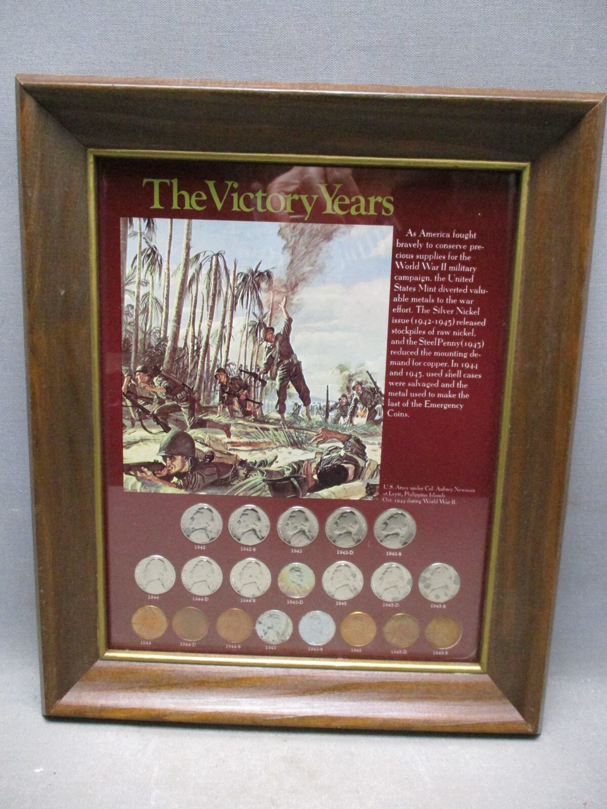 Jefferson Silver Nickel Set w/Steel & Copper Penny's 1942 to 1945  Victory Years