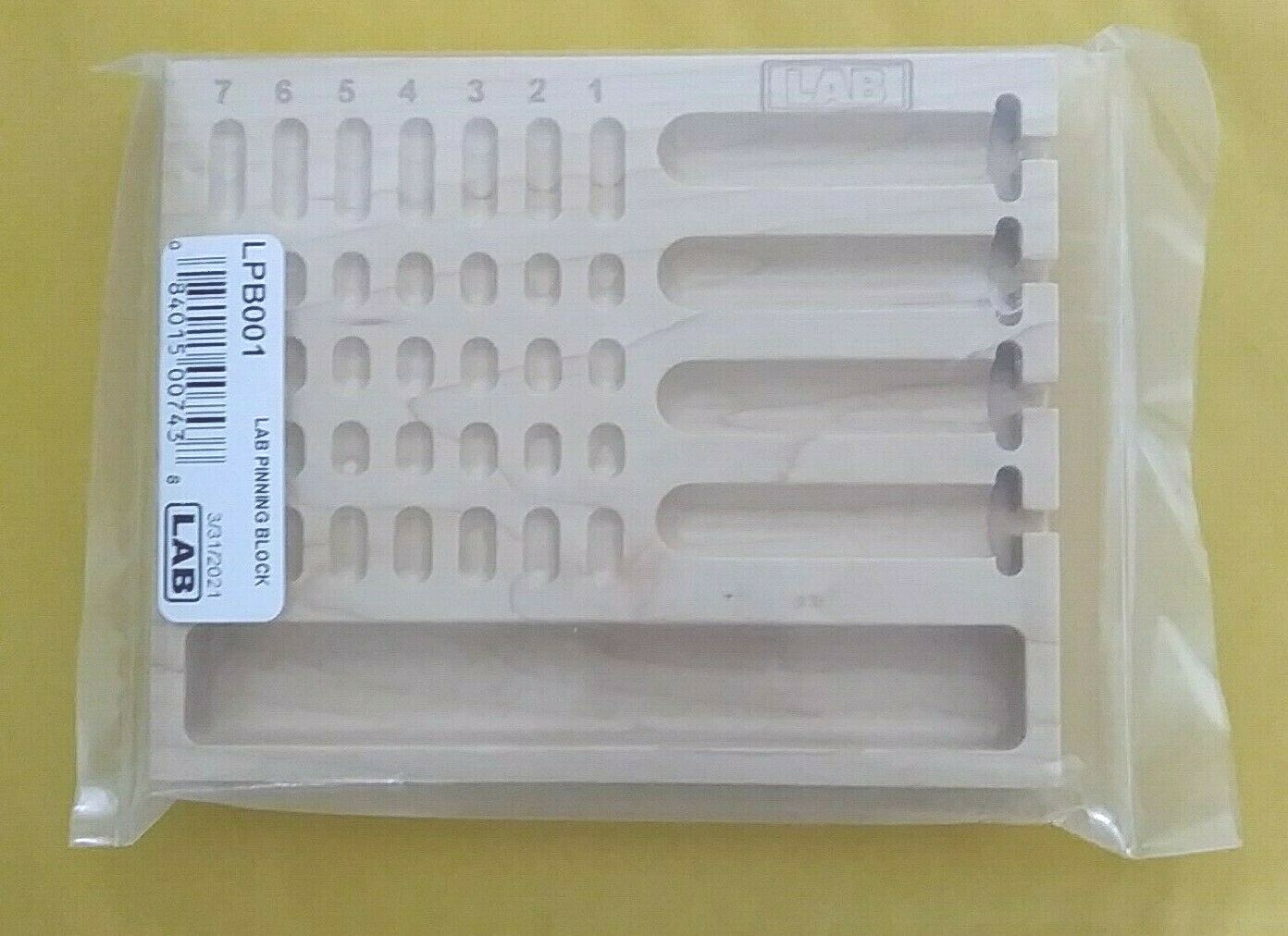 LAB LPB001 Pinning Wood Block Tray Part Number LPB001 Made In USA