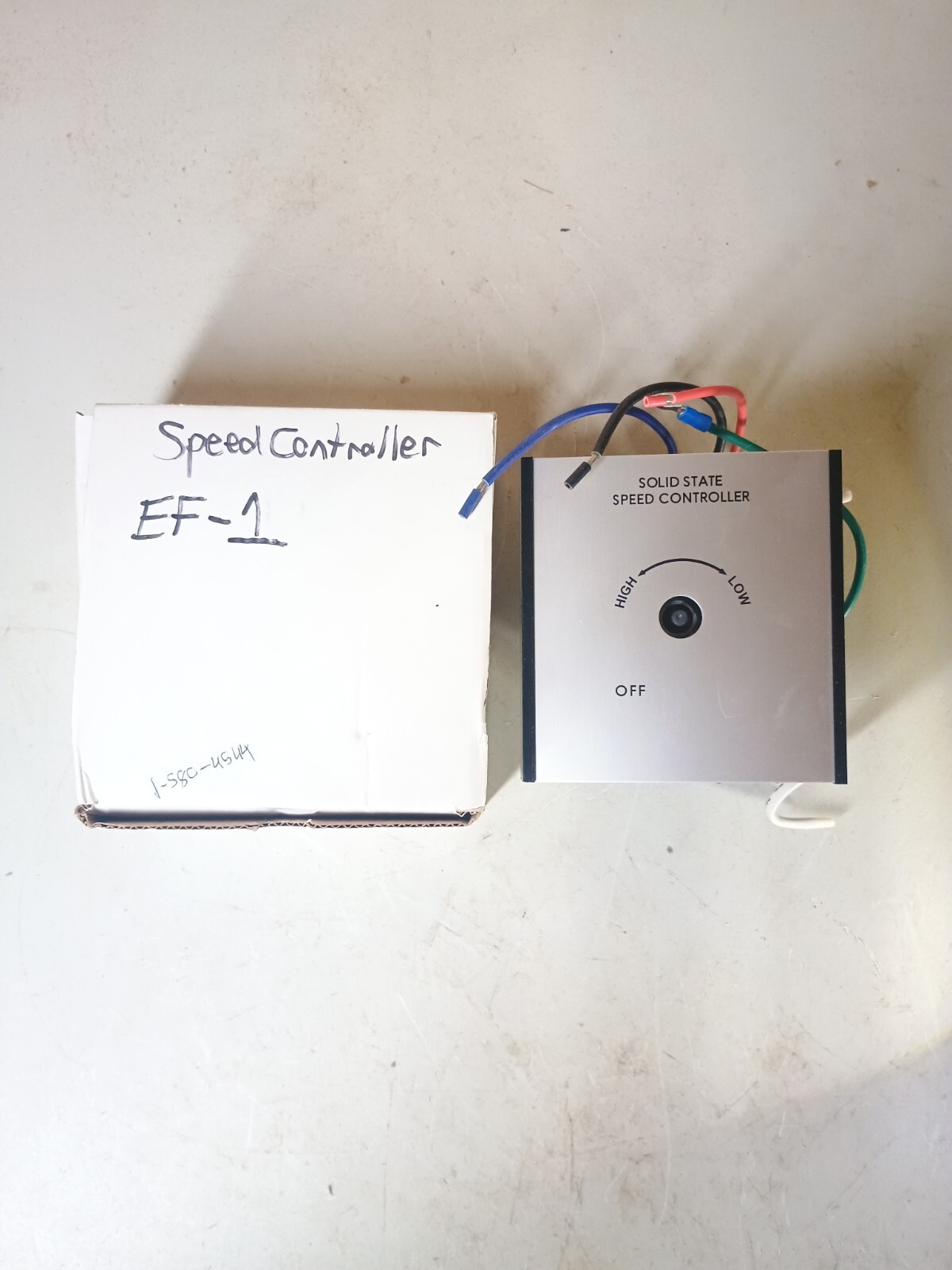 SOLID STATE SPEED CONTROL SWITCH FAN WALL MOUNT CONTROLLER 120V 50