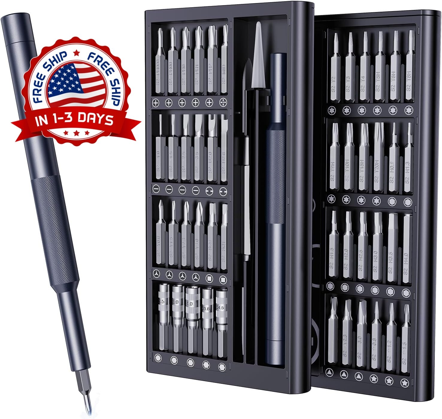 50 En 1 Mini Destornillador Eléctrico, Juego De Destornilladores De Precisión US