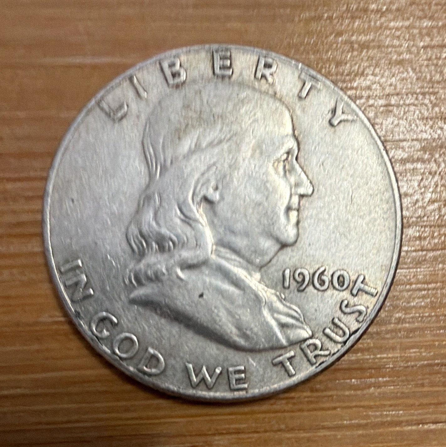 1960 Franklin Half Dollar 50C Philadelphia Business Strike 90% Silver