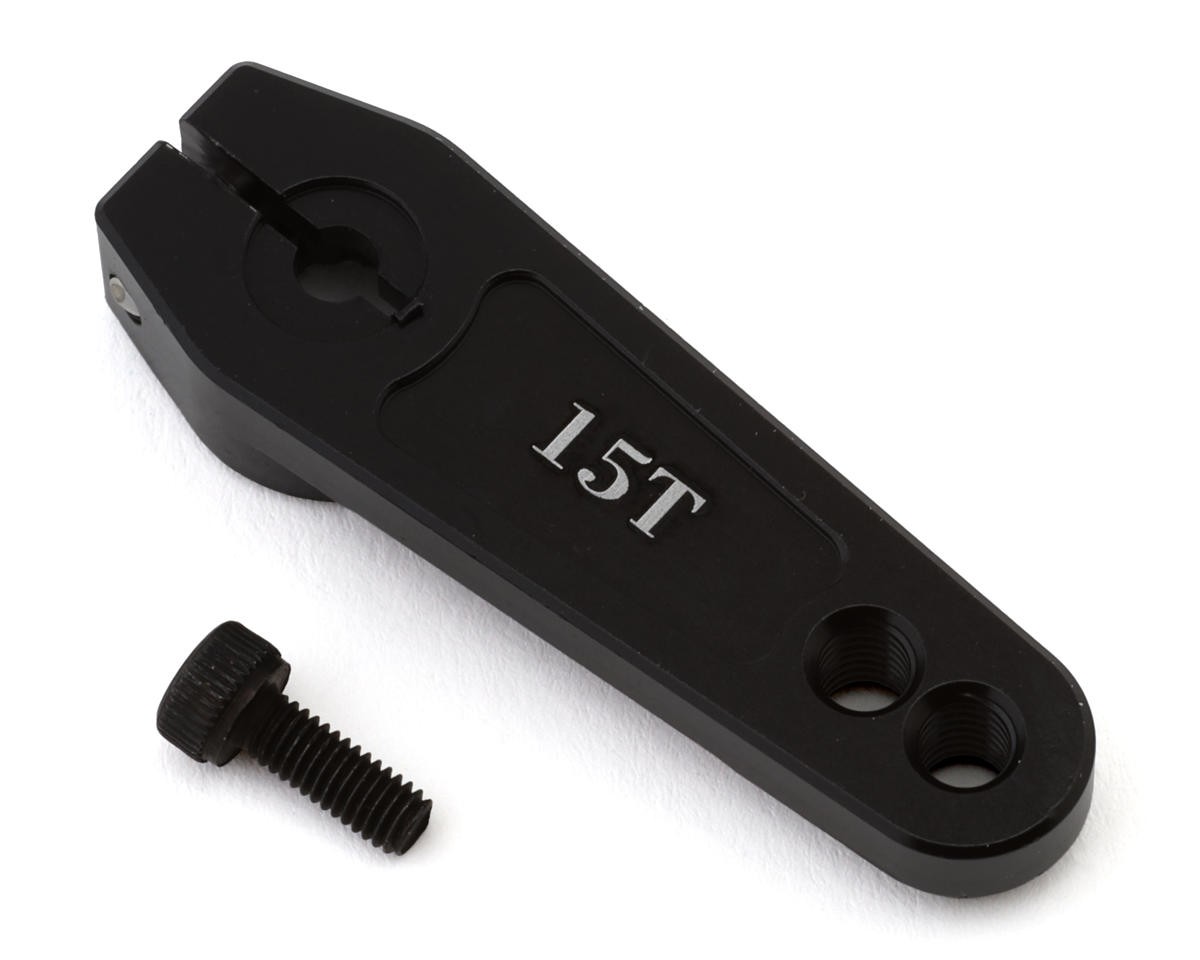 Redcat Vertex-6 Aluminum Clamping Servo Horn (Black) (15T) [RER41372]