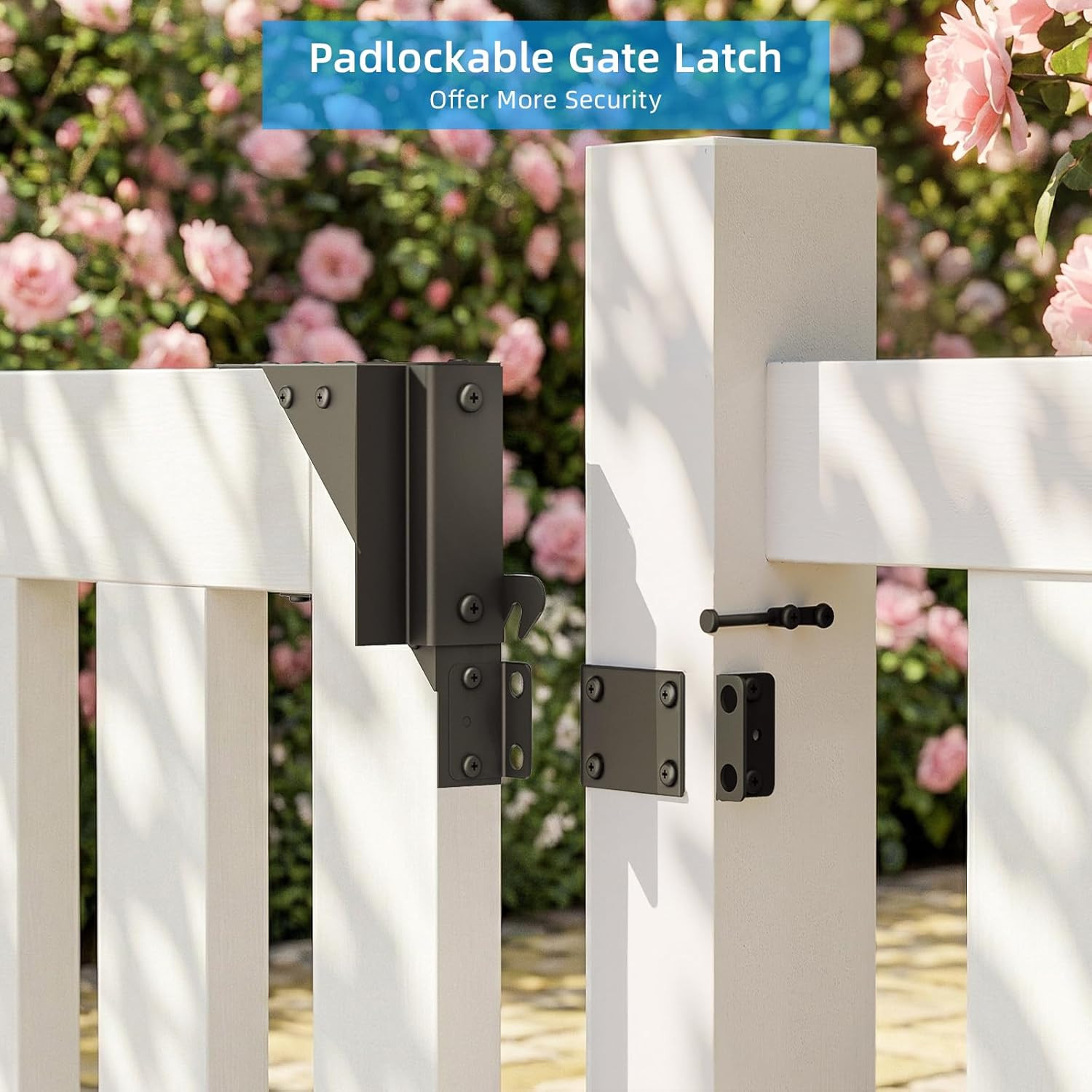 Sliding Gate Hardware Kit, Heavy Duty Fence Gate Kit with Roll Wheels, Universal