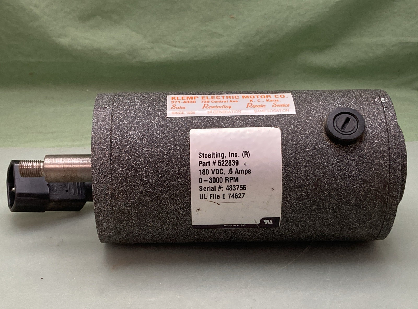 GENUINE STOELTING 522839 ASTRO BLENDER MOTOR