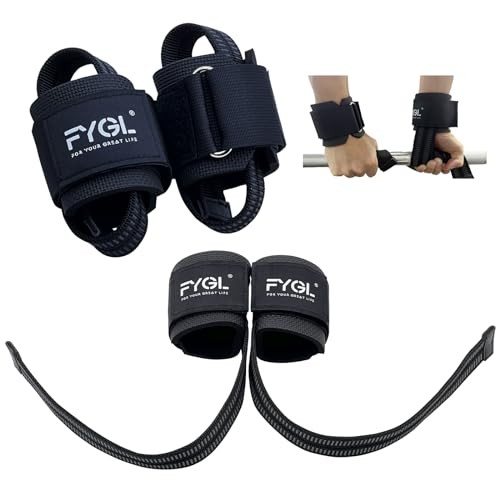 Weight-Lifting-Straps - Neoprene Padded Wrist Support with Black w/Oval Buckle