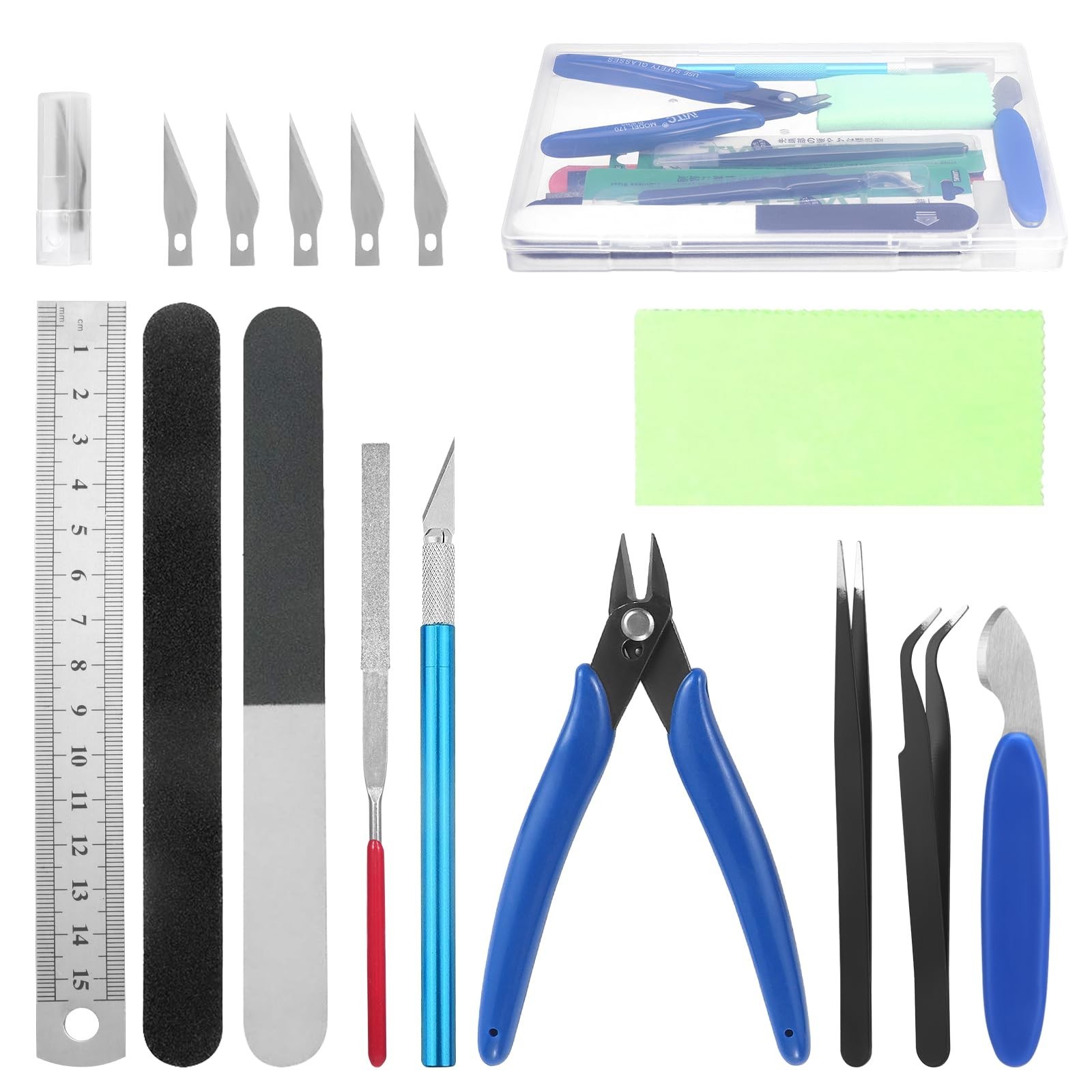 Fippy 11PCS Model Kit Tools, Gundam Model Tool Kit, Hobby Building Tools Kit ...