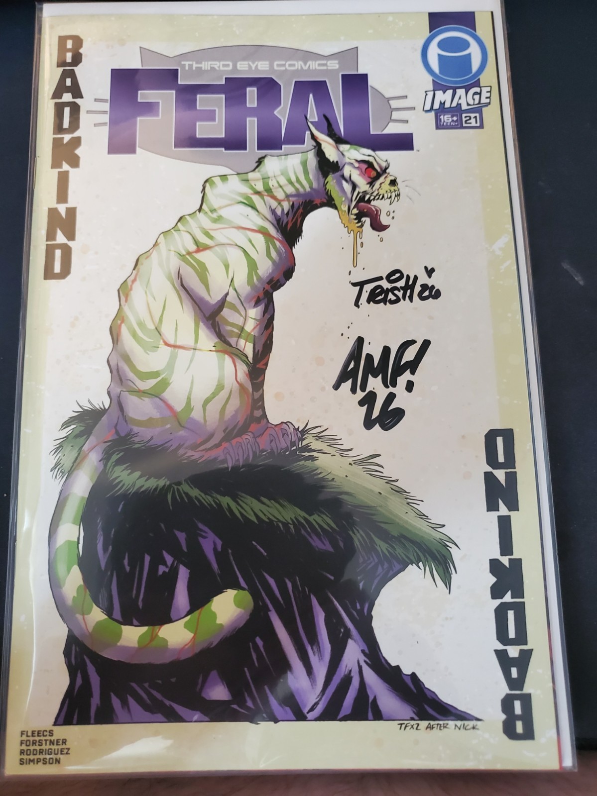 Feral #21F Tony Fleecs Exclusive Homage Variant (Ltd. 400)
