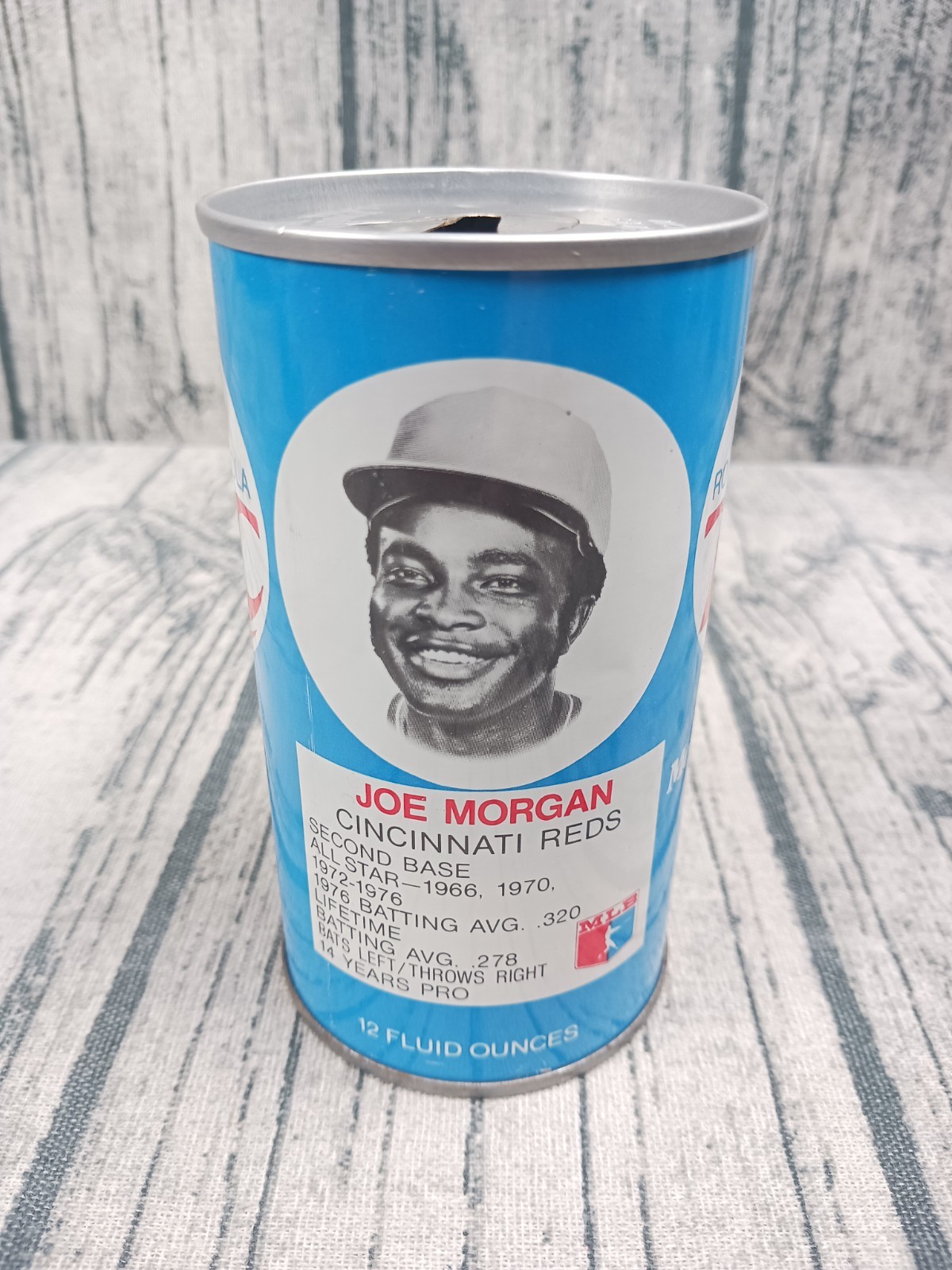Joe Morgan Empty Royal Crown RC Cola 1978 Baseball Soda Can