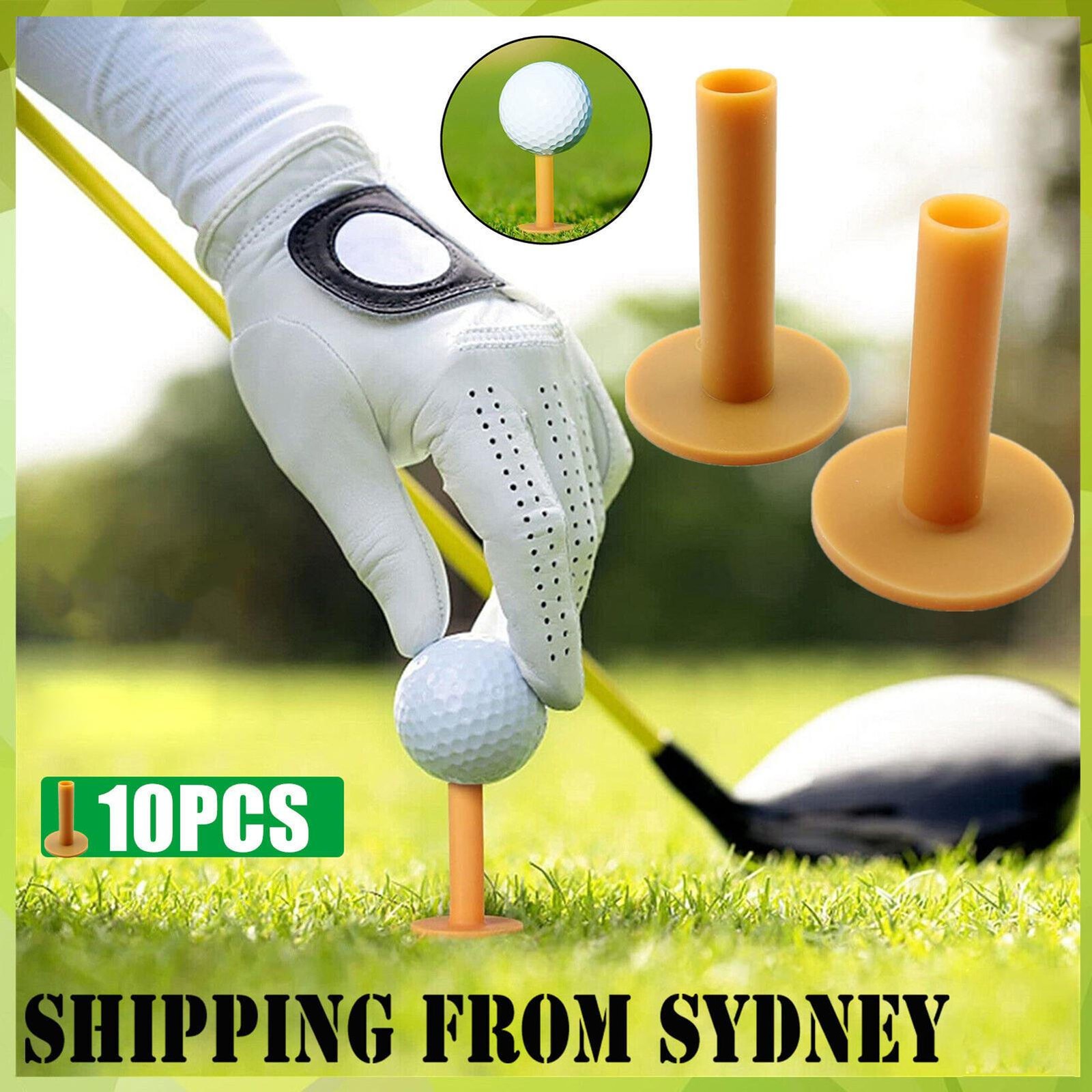 10PCS Rubber Driving Practice Home Training Golf Tee Holder Rubber Driving Range
