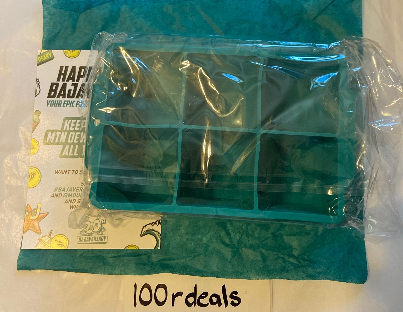 Mtn Dew Baja Blast 20th Anniversary Bajaversary Ice Cube Tray Factory Sealed