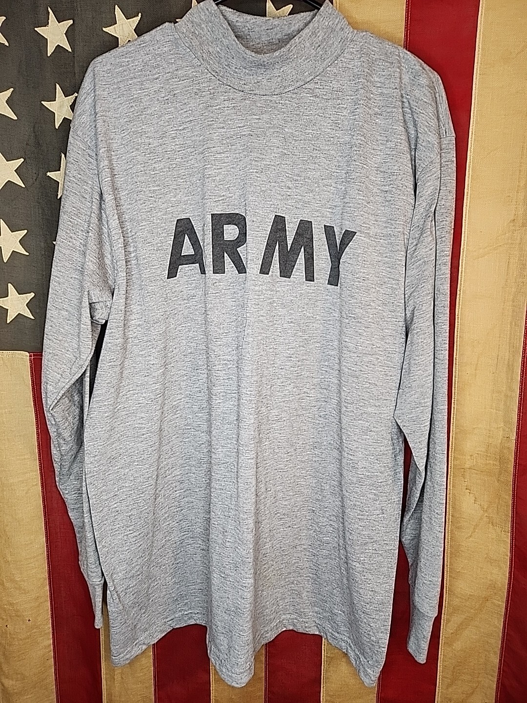 Large - US Army Shirt Physical Fitness Uniform IPFU PT Long Sleeve T-Shirt 9452