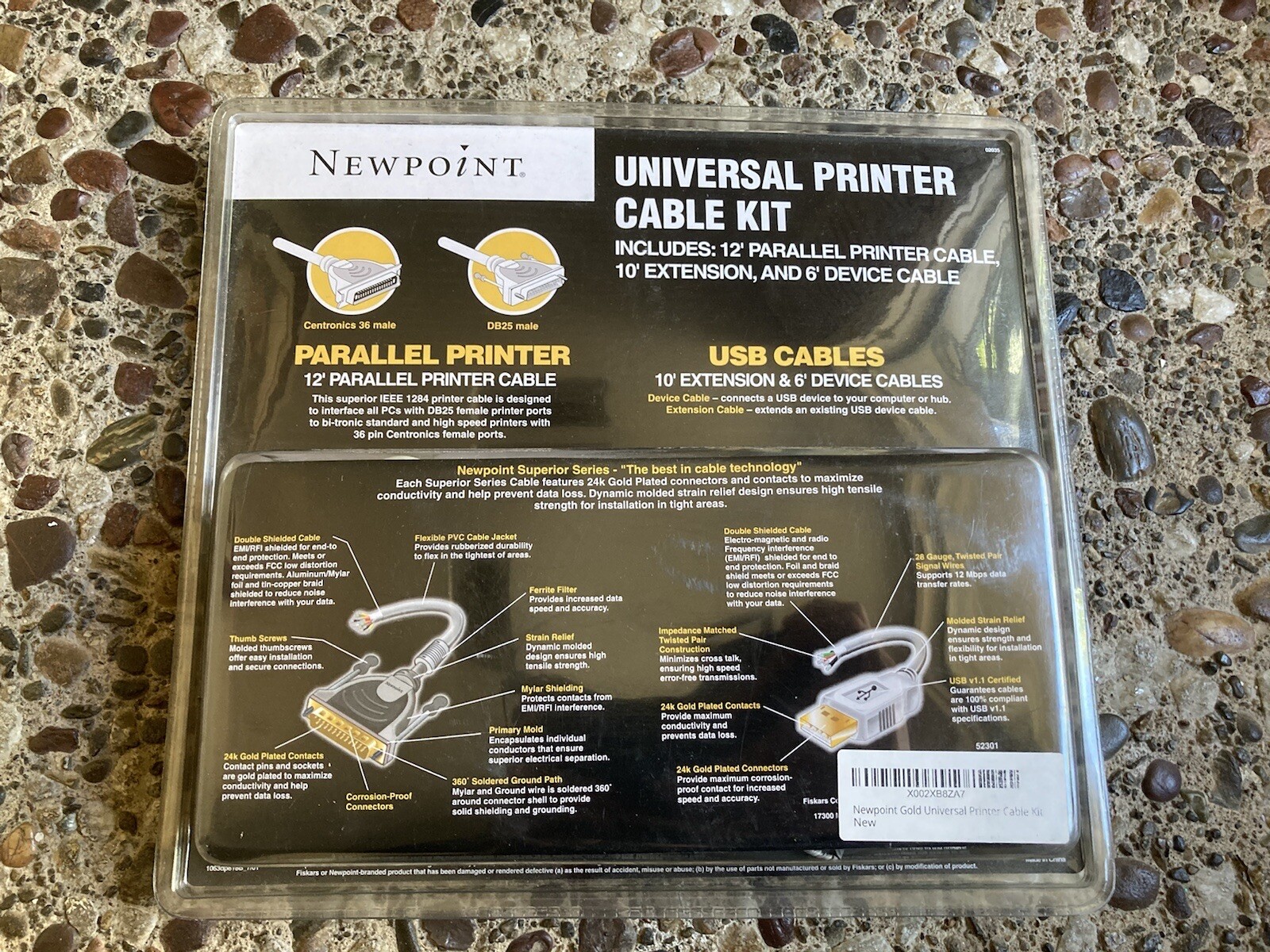 Newpoint Universal Printer Cable Kit 24K Gold Plated Connectors- Superior Grade