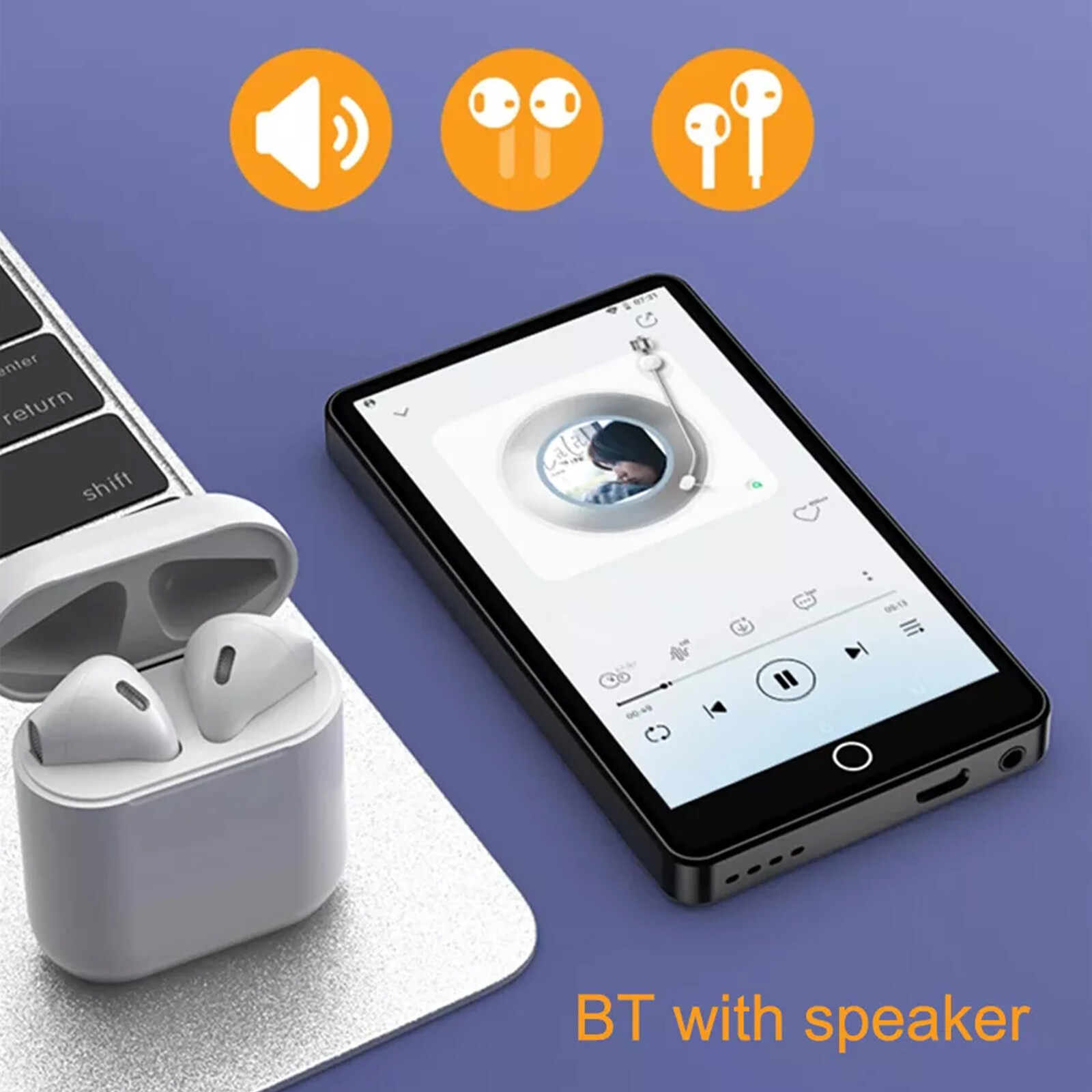 Android WiFi Bluetooth MP4 MP3 Player Hifi Music FM Radio Support App Download