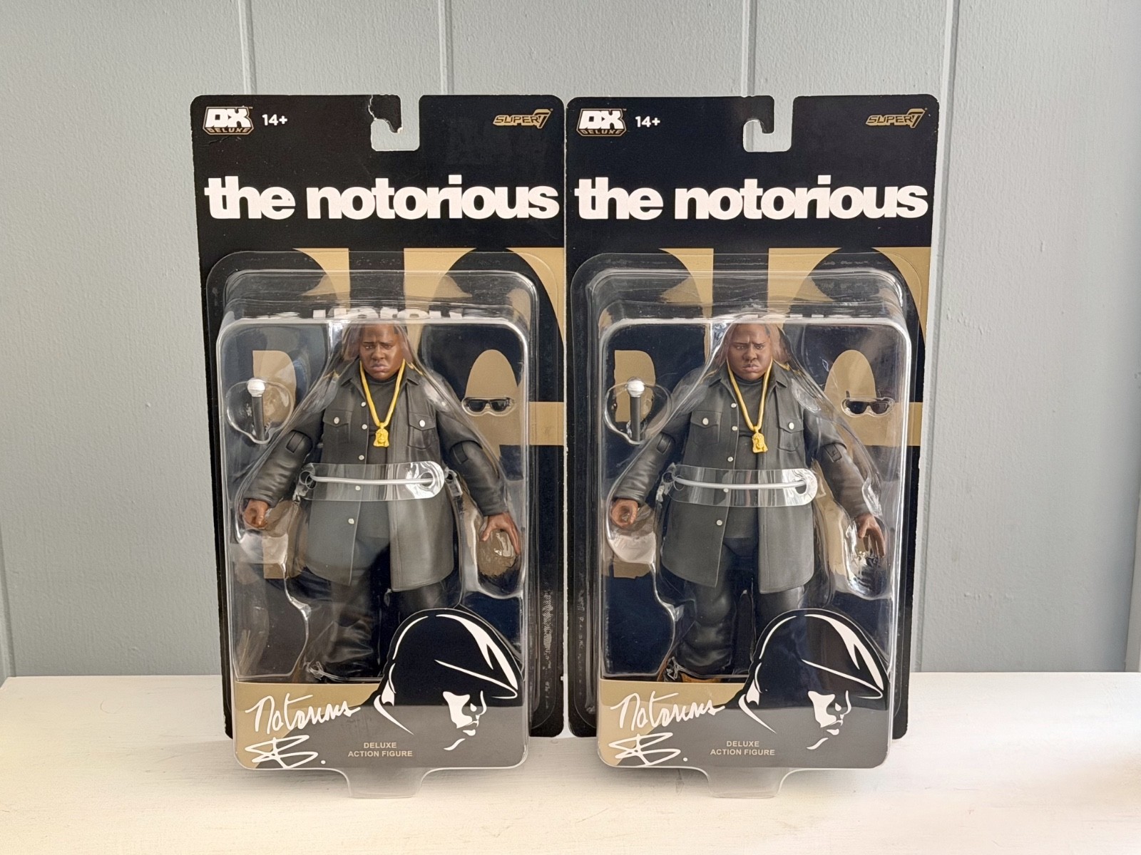 Lot of 2 Super7 The Notorious B.I.G. Biggie Smalls 7" Action Figures FAST SHIP⚡️