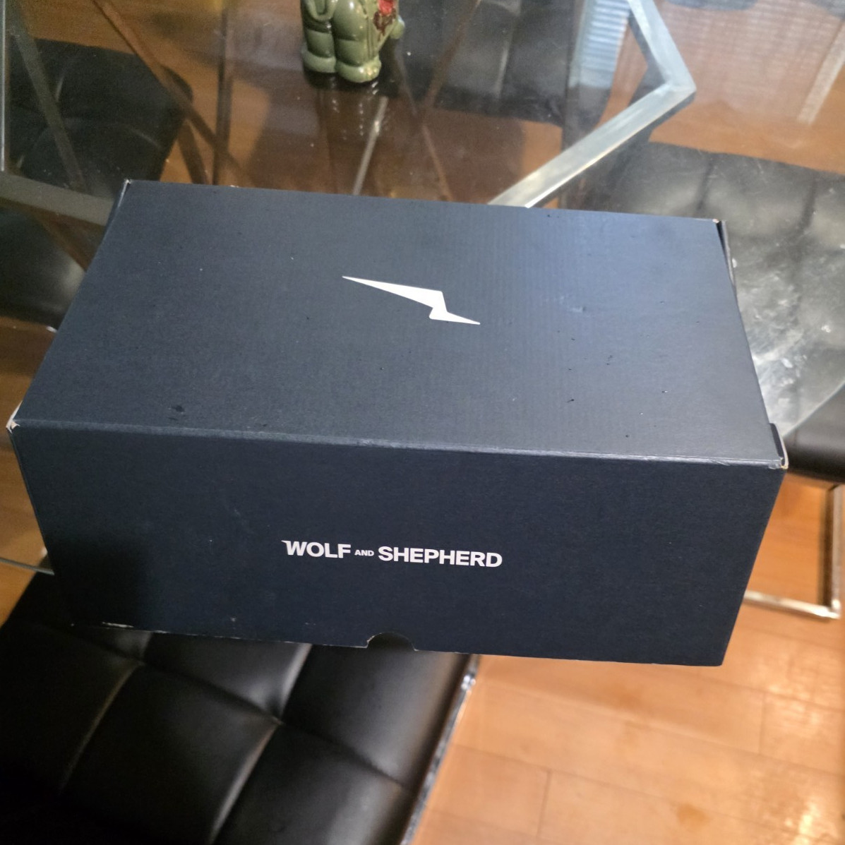 WOLF & SHEPHERD Men's Low Top Lace-Up Mesh Sneakers Black/White New in Box