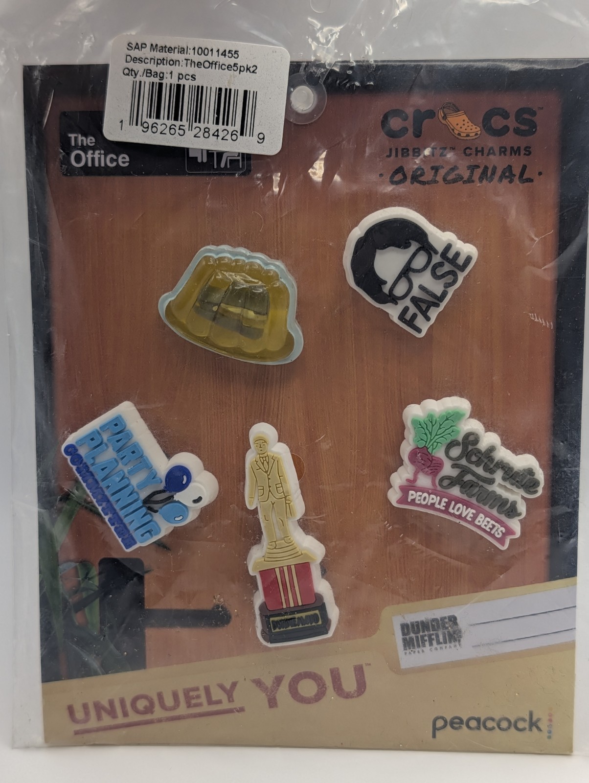 Crocs Jibbitz Charms 5 Pack THE OFFICE Officially Licensed NEW