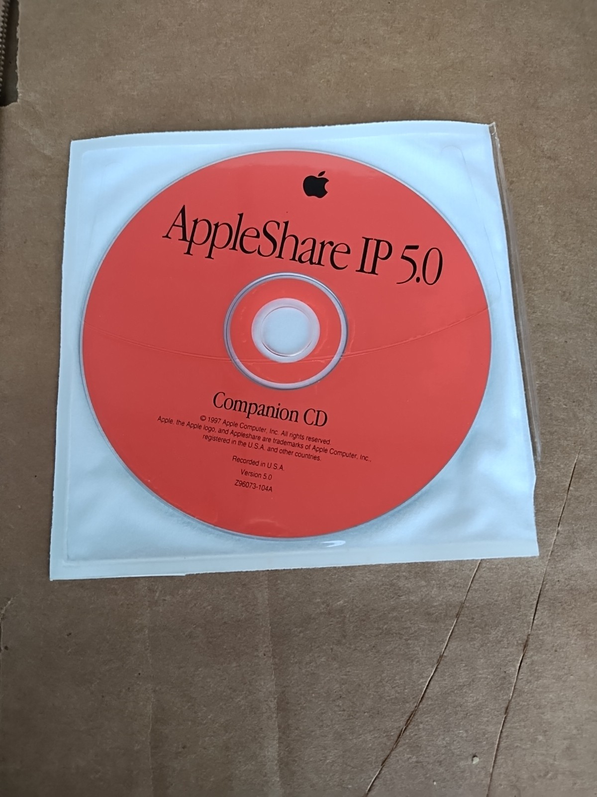 Vintage AppleShare IP 5.0 1997 Disc Only CD Software Apple Share Mac Companion
