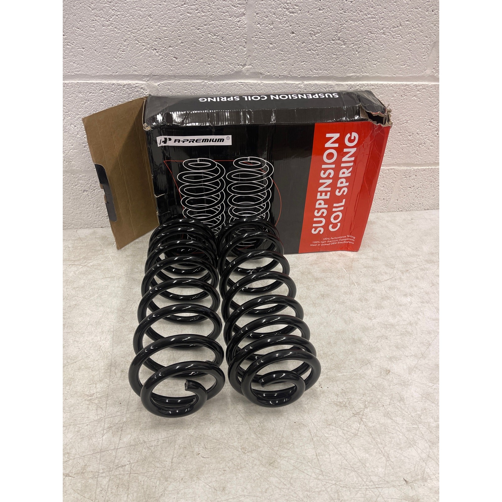 A-Premium 2Pcs Rear Suspension Coil Spring Set, Chevy and GMC Replace# 15182559