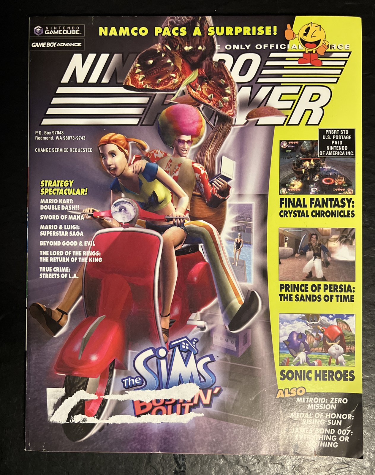 Nintendo Power Magazine issue 176 the Sims Bustin' Out Final Fantasy poster ++