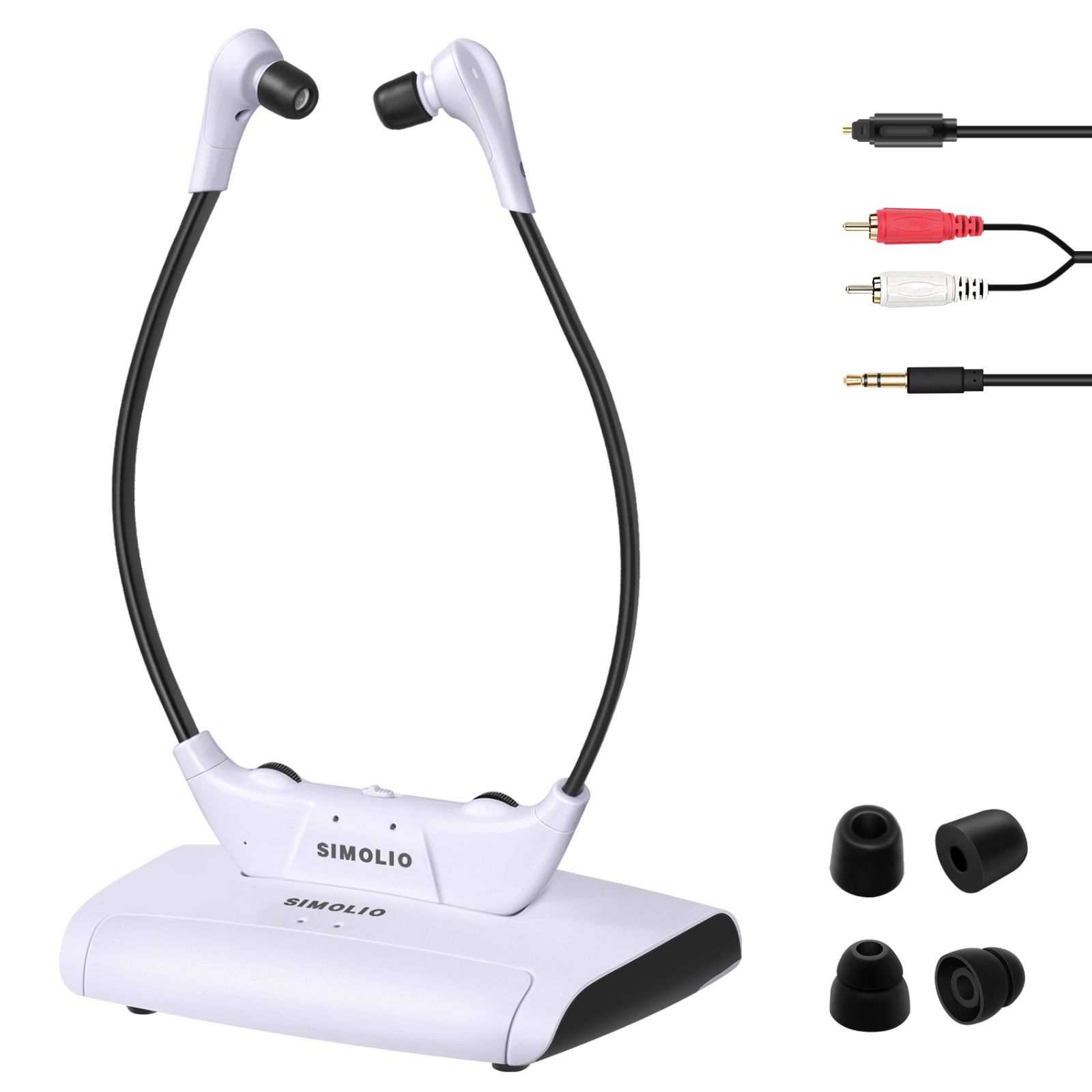 SIMOLIO Wireless Headphones for TV Watching w/Clarified Dialog, Used very good