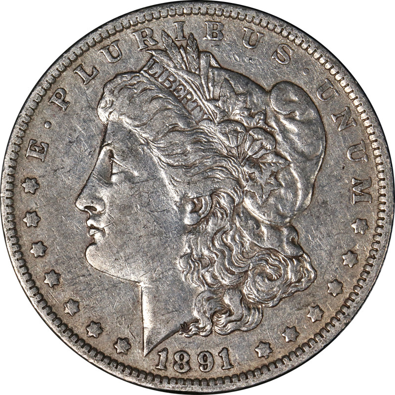 1891-O Morgan Silver Dollar Nicely Circulated - Great Set Builder - STOCK