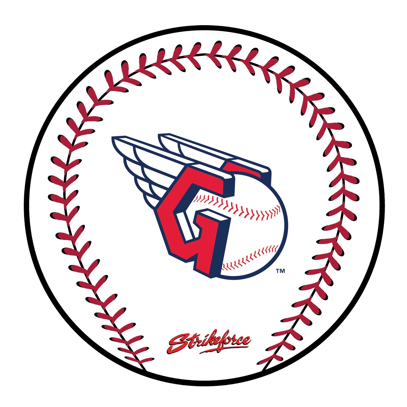 KR Strikeforce MLB Cleveland Guardians Round Rubber Bowling Shammy
