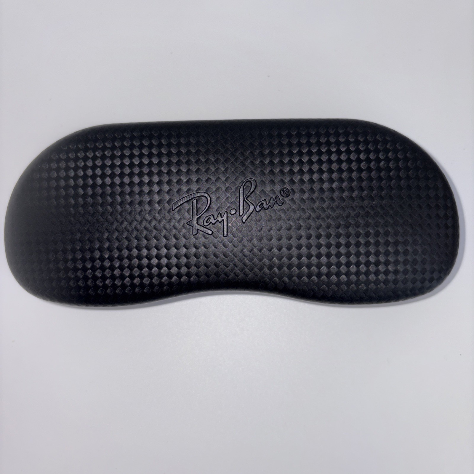 Ray Ban Sunglasses Or Glasses Case Black Hard With Geometric Pattern 6.5” Long