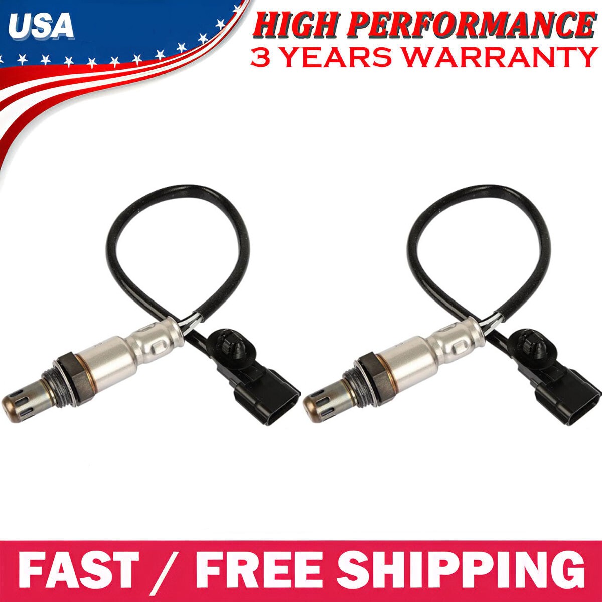 2x Oxygen O2 Sensor Downstream Left+Right For Nissan Frontier 4.0L 2013-2019