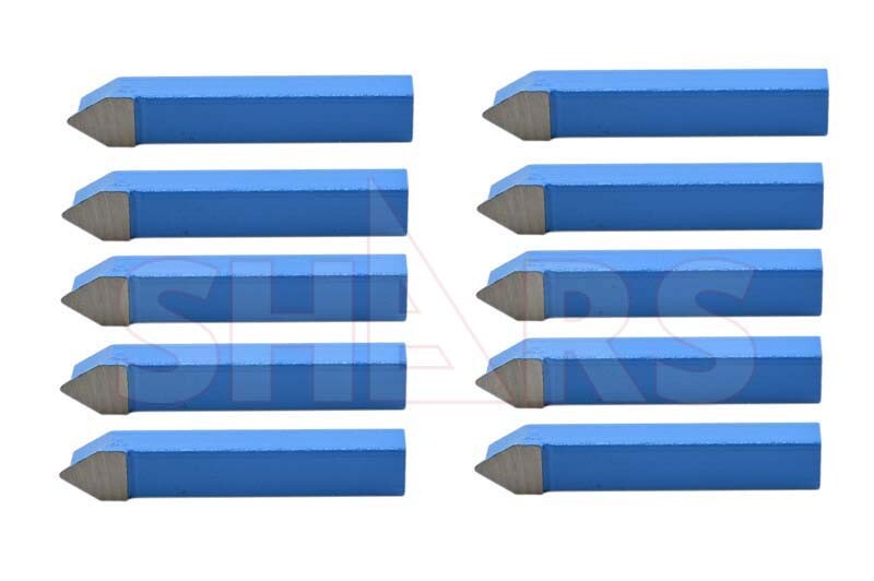 Shars 10 Pcs 1/2" E Style C6 Grade Carbide Tipped Tool Bits New ^{