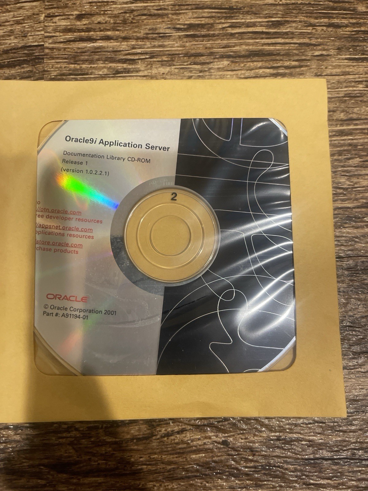 Oracle9i Documentation Library CD-ROM Release 1 Windows A9119401