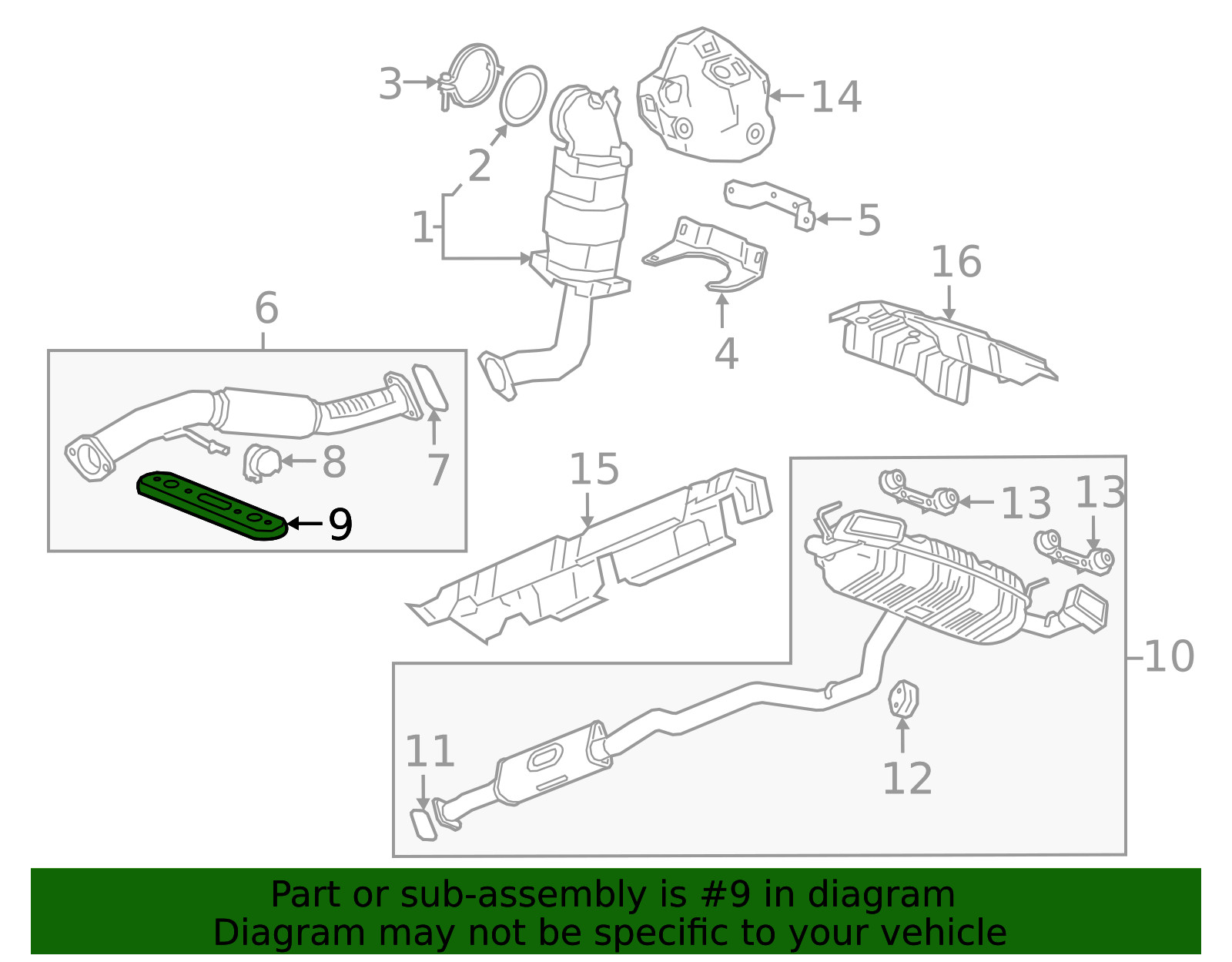 Genuine GM Front Pipe Bracket 84134016