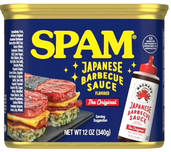 Spam Bachan's Japanese BBQ Sauce Luncheon Meat 12 oz ( Pack of 4 )~11/2028