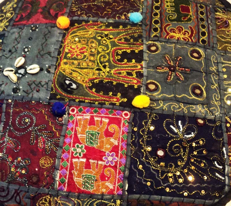 24" GIFT FOR HIS BANJARA FURNITURE OTTOMAN BENCH FOOTSTOOL POUF PILLOW COVER