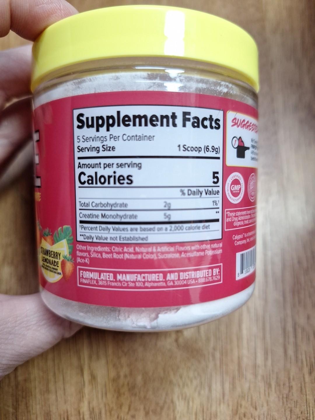 FINAFLEX Micronized Creatine Monohydrate CALYPSO COLLAB Strawberry Lemonade Powd