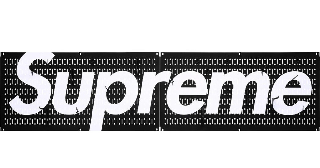 Supreme/Wall Control Pegboard Panel Black (Set of 2)
