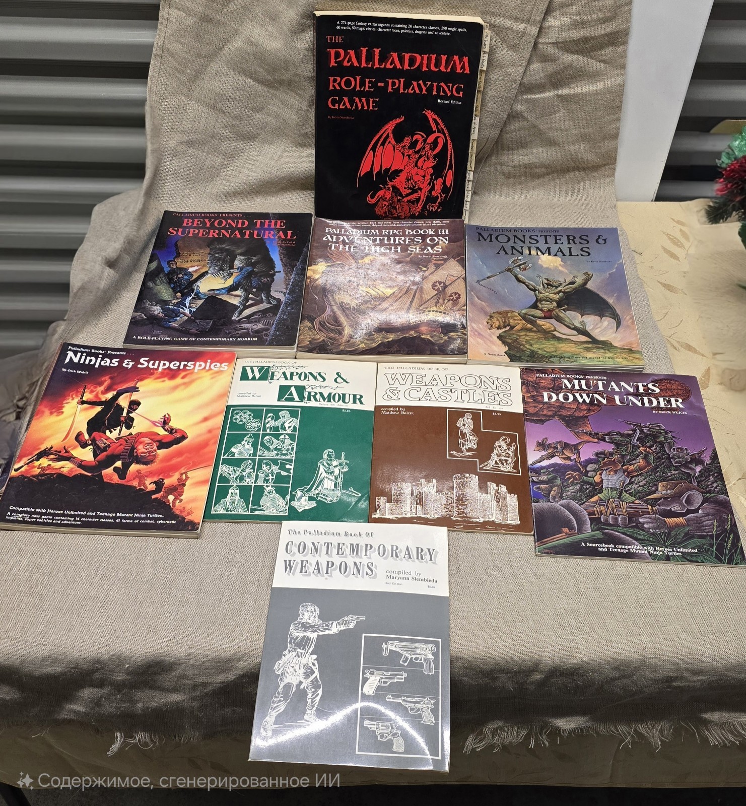 Lot Of 9 Palladium RPG Roleplaying And Source Book