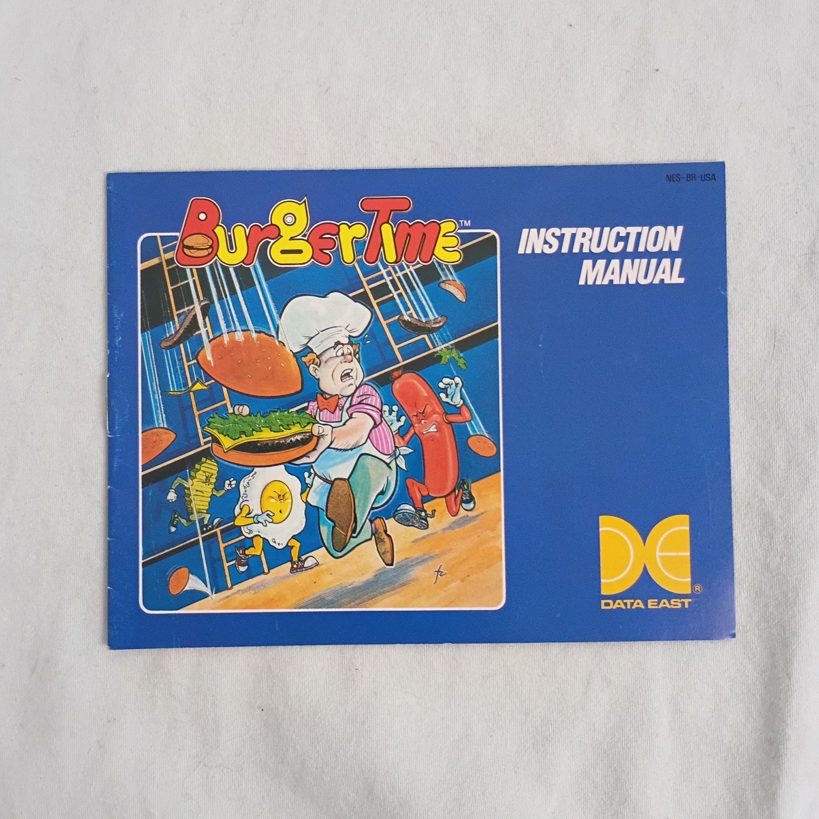 Burger Time Authentic Original NES Nintendo Manual Only *