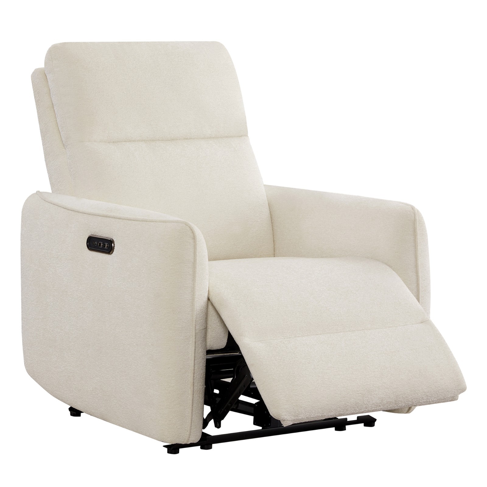 CHITA Lay Flat Recliner Chair with Power Headrest Fabric Upholstered Recliner