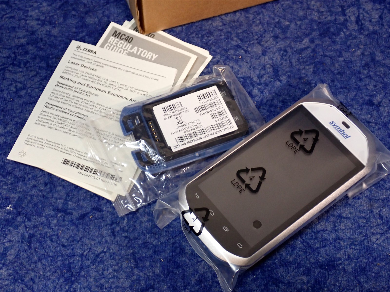 Symbol Wireless Handheld Barcode Scanner MC40N0 (G25)