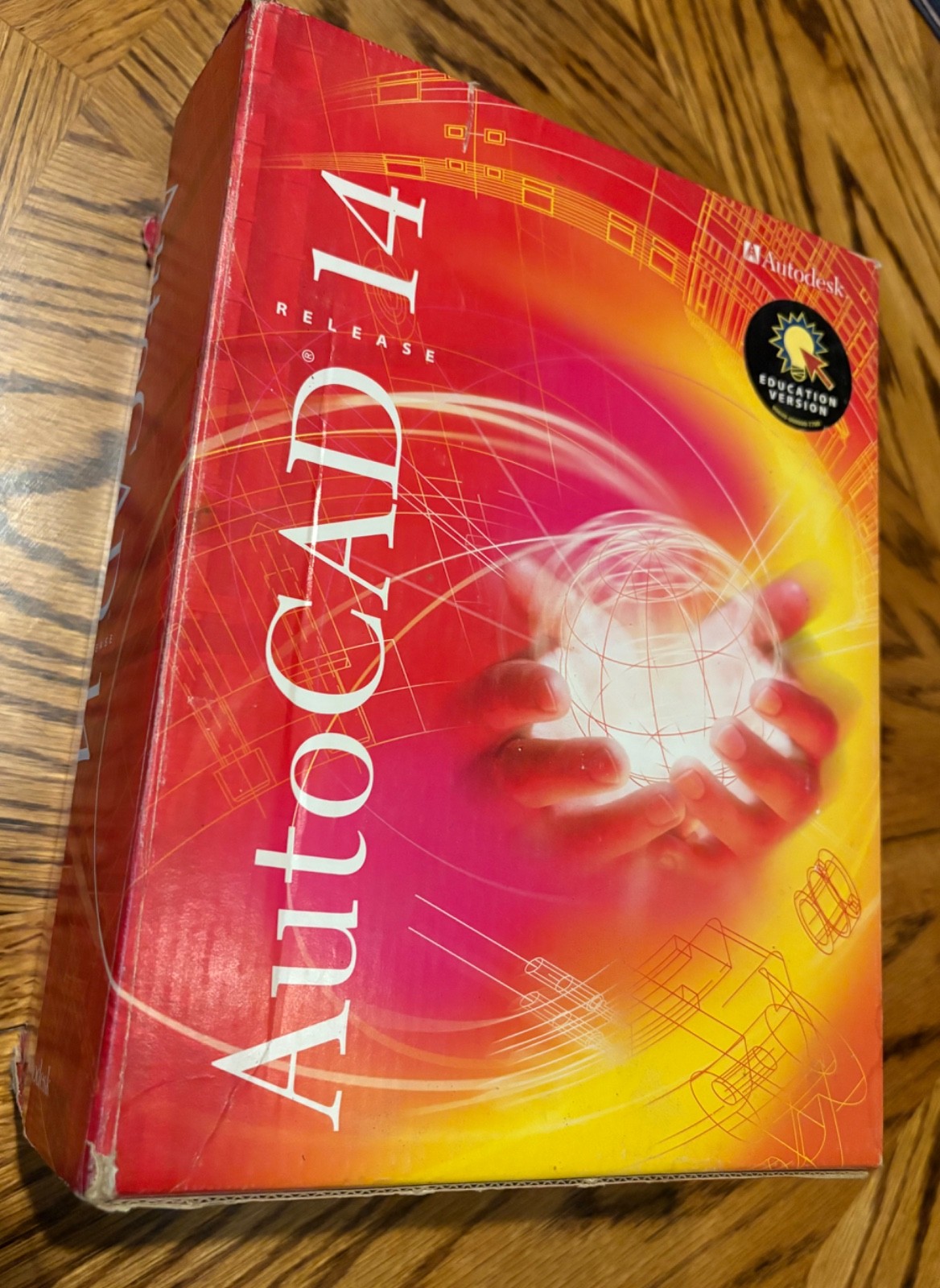 AutoCAD Release 14 R14 Education Version Complete Box Set Autodesk Lot With CD’s