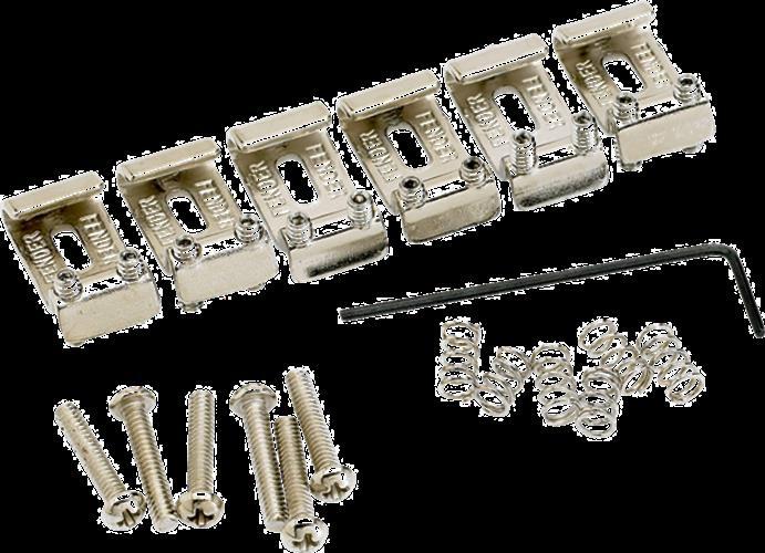 Fender American Vintage Stratocaster Bridge Saddles (6) (Nickel)