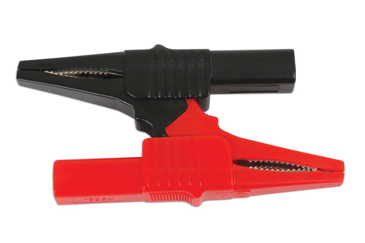 Laser Tools Crocodile Clips 2pc 6542