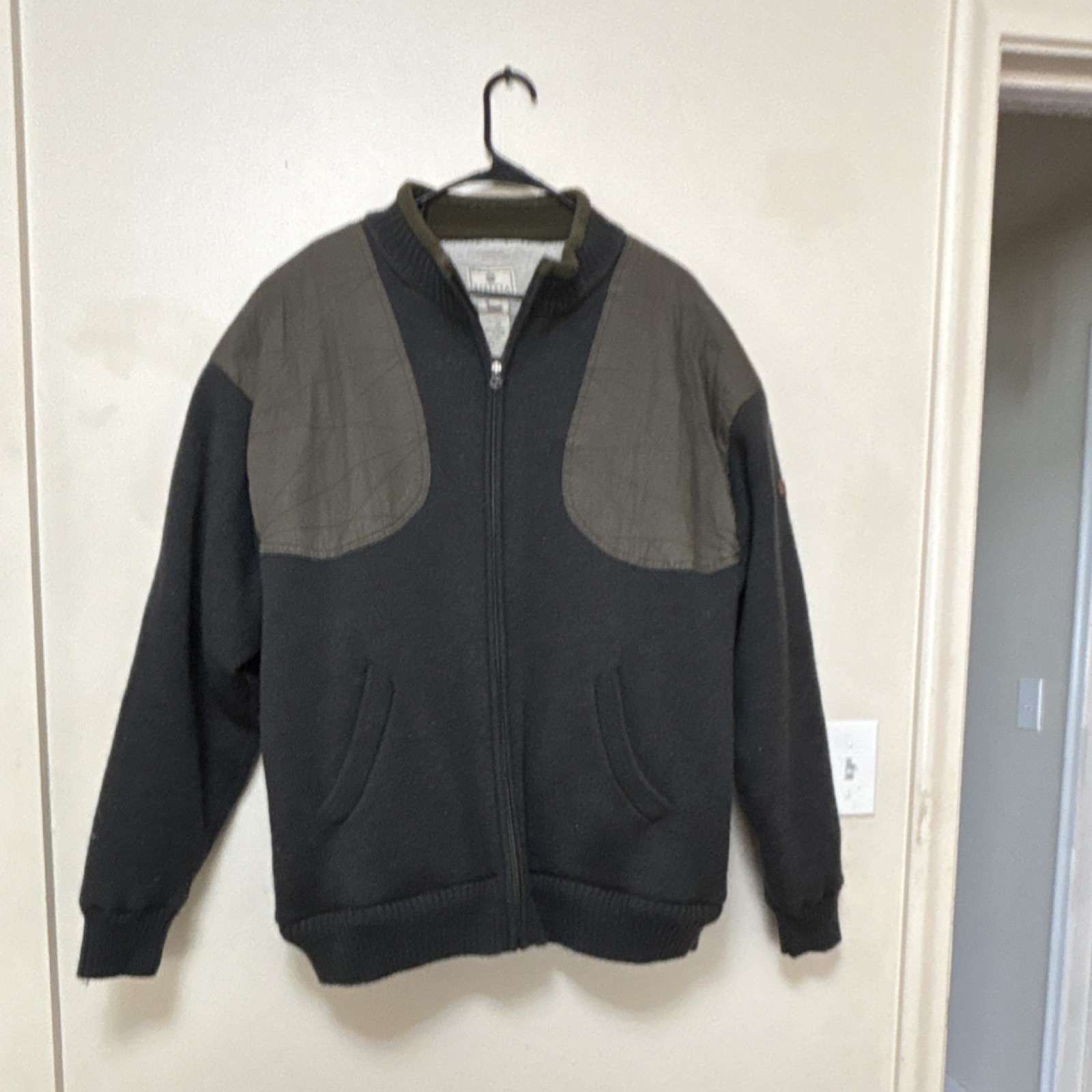 Beretta Men's Hunting Jacket 3XL Dark Green Olive Wool Blend Cartridge Pockets