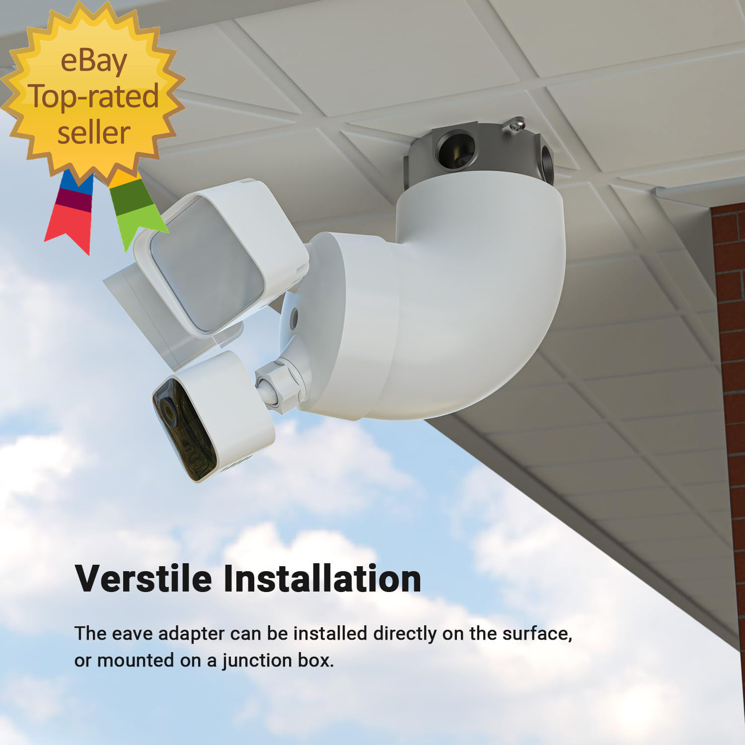 Eave Mount for Ring Floodlight Cam Wired Plus/Pro Ring Smart Lighting Floodlight