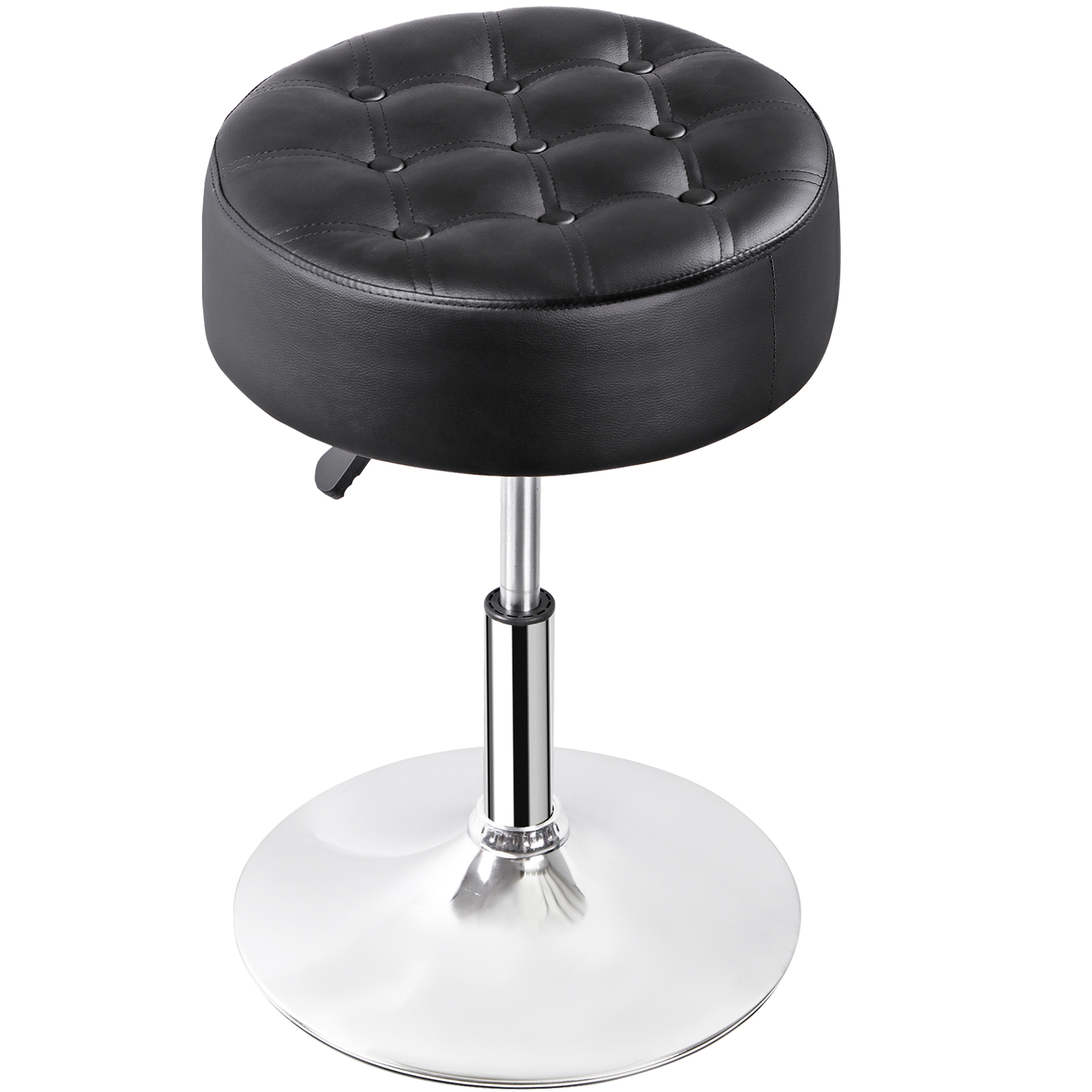 2PCS 360° Swivel Vanity Bar Stool Makeup Stool Adjustable Height Bar Stool Black