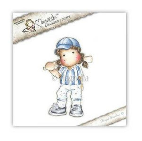 Magnolia WT11 Baseball Tilda Sports EZ Mount Rubber Stamp