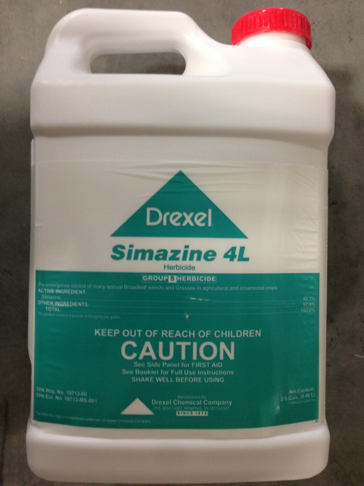 Simazine 4L Herbicide - 2.5 Gal, Similar to Sim-Trol and Princep NO SALES: CA