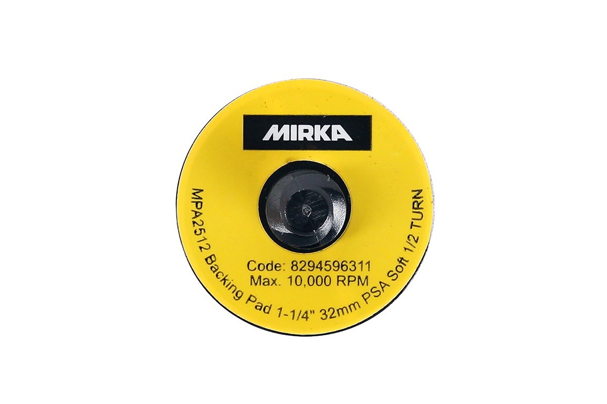 Mirka 1125S-R 1-1/4" Vinyl Soft Faced Backup Pad w/Twist-Lock, Qty 10 per pk/bx)