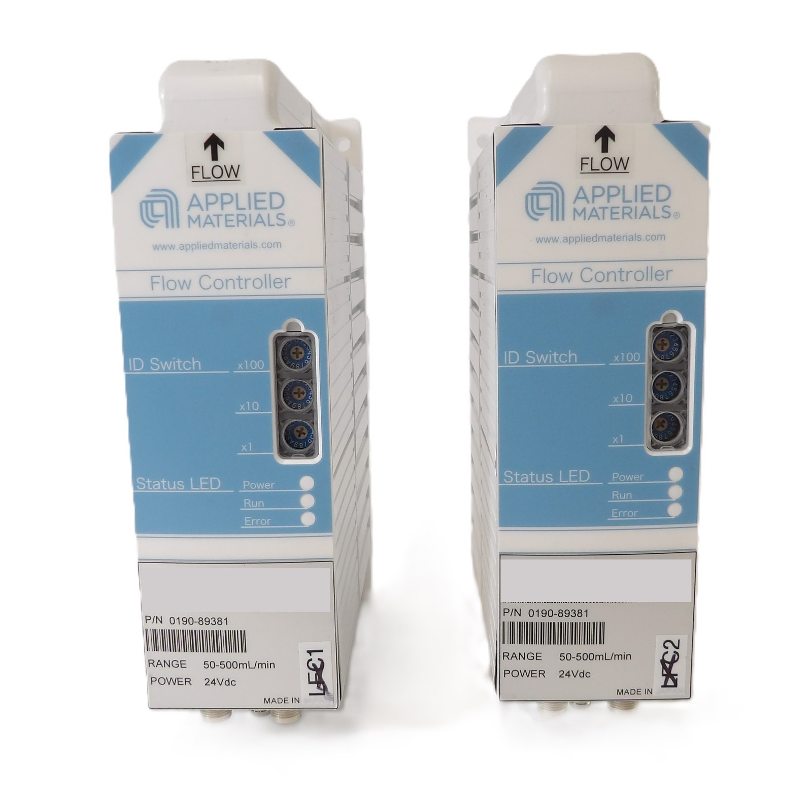AMAT Applied Materials 0190-89381 Flow Controller 50-500mL/min Lot of 2 New