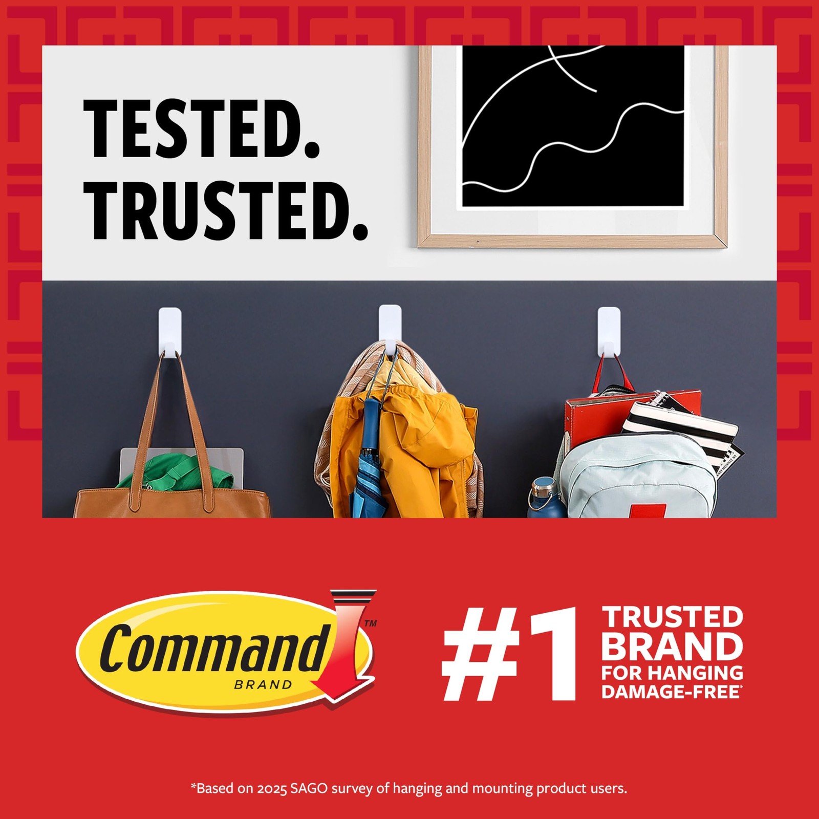 Command Heavyweight Picture Hanging Strips 20 lb - 16 Total Strips, White